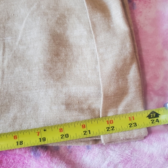 Express Linen Blend Pleated Pants Trousers Buckle Back Size 2 Poet Old Money - Picture 16 of 16